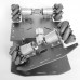 Mecanum Wheel Robot Chassis Coaxial Dual-Plate Connector (80 Type) w/ Enhanced Strength and M4 Holes