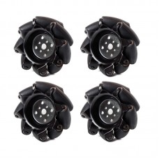 4pcs 3-Inch Mecanum Wheels w/ 10mm Coupling & 700g Total Load Capacity for Smart Car Robot Chassis