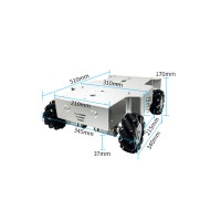 M500 Mecanum Wheel Version 15KG Large Load Capacity Robotic Car Chassis Pendulum Suspension System