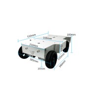 M500 Rubber Wheel Version 15KG Large Load Capacity Robotic Car Chassis Pendulum Suspension System