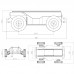 WR200Y Linear Control Ackermann Steering Robotic Chassis for ROS Robot Opensource Development