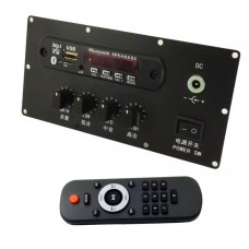 Outdoor Speaker HiFi Preamplifier Board NE5532x3 Built-in Boost Module Bluetooth Receiving MP3 Decoding with Control Panel