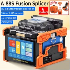 A-88S 3-IN-1 Optical Fiber Fusion Splicer Automatic Welding/Heating Built-in OPM/VFL with 5-inch Touch Screen