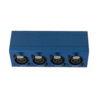 Black ARTNET MINI RDM 4-Port Output DMX512 Controller 2048CH Artnet to DMX Adapter with LED Screen