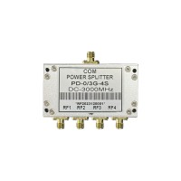PD-0/3G-4S DC-3000MHz 4-Way Power Splitter RF Power Divider with SMA Female to Female Connector