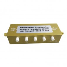 KT3.0-30/1S-2S(2W) RF Step Attenuator 0-30dB 0-3G SMA-KK Key-Press Attenuator Variable RF Attenuator