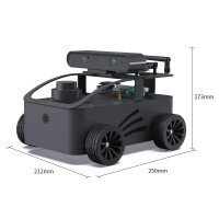 ROS2 V550 4WD Version ROS Robot Robotic Car Kit LubanCat1S 4GB Development Board with Depth+RGB Camera