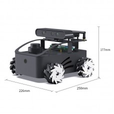 ROS2 V550 Mecanum Wheel Version ROS Robot Robotic Car Kit LubanCat4 8GB Development Board with Depth+RGB Camera