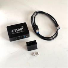 Gemini New USB3.0 Mini Portable Power Supply Management Box Astronomical Power Hub Box with Height Increasing Dovetail Plate