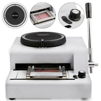 DMS-72G Aluminum Plate Letter Manual Embosser Machine Convex Character Stamping Embossing for Aluminum Dog Tag/PVC Card