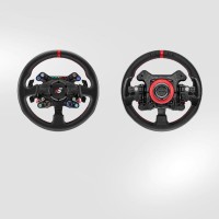 Simagic Neo X-330R 13" (330mm) Classic Steering Wheel Round Racing Wheel with Leather and Red Ring