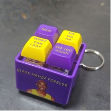 Black Mamba Keychain Kobe Bryant Keychain Sound Simulator Keychain Sound Buttons with Classic Quotes