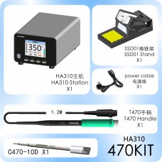 HA310_470 350W Linear Transformer High Power Constant Temperature Soldering Station 110V/220V with C470-10D Soldering Iron Tip