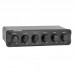 Heareal F3 Audio Signal Splitter 2 Inputs 4 Outputs Stereo Low Distortion Audio Mixer DC12V