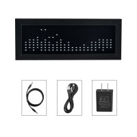 Heareal MS1 Cold White LED Music Spectrum Light Voice Control Pickup Dual Channel Input Rhythm Light with Power Adapter