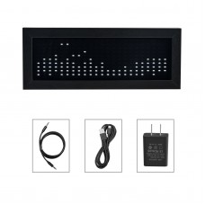 Heareal MS1 Cold White LED Music Spectrum Light Voice Control Pickup Dual Channel Input Rhythm Light with Power Adapter