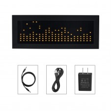 Heareal MS1 Warm White LED Music Spectrum Light Voice Control Pickup Dual Channel Input Rhythm Light with Power Adapter