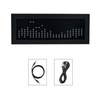 Heareal MS1 Cold White LED Music Spectrum Light Voice Control Pickup Dual Channel Input Rhythm Light