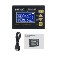 JINGYAN TTL-90S Dual-Axis Angle Protractor Angle Finder Magnetic Inclinometer 0.001° Resolution