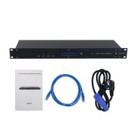 CR061S 8CH ArtNet DMX Interface ArtNet to DMX512 Converter w/ 19" 1U Rack for Stage Lighting Control