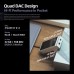 SHANLING Black UA6 Portable Headphone Amplifier Audio Decoder with 1.3-inch Color Screen Support Dual/Quad DAC Mode Switch