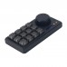 Black Shell Tactile Switch RE CNC Aluminum Alloy Keyboard 12-Key Mechanical Customized Keyboard Compatible with Windows/Mac