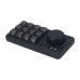 Black Shell Tactile Switch RE CNC Aluminum Alloy Keyboard 12-Key Mechanical Customized Keyboard Compatible with Windows/Mac