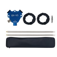 HamGeek GH-V5 V Shaped Antenna 7MHz-430MHz 200W IP68 Waterproof Balun Dipole Shortwave Antenna (Blue)