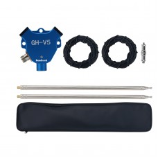 HamGeek GH-V5 V Shaped Antenna 7MHz-430MHz 200W IP68 Waterproof Balun Dipole Shortwave Antenna (Blue)