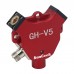 HamGeek GH-V5 V Shaped Antenna 7MHz-430MHz 200W IP68 Waterproof Balun Dipole Shortwave Antenna (Red)