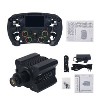 MOZA R12 V2 12Nm Direct Drive Wheel Base + 280mm FSR2 Formula Steering Wheel Designed with 6 Paddles