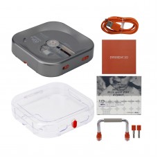 Syitren Silvery Kit Version R400 Retro CD Player Bluetooth5.3 Audio Player Support CD/CD-R/CD-RW with Protective Case