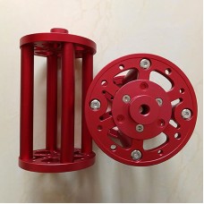 TeSeek MT-6 195mm (7.7") EQ Mount Pier Extension (Red) for Sky-Watcher EQ6 and 3/8" Screw Tripods