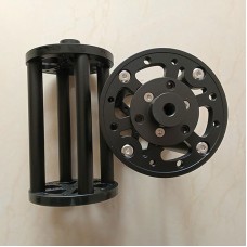 TeSeek MT-6 195mm (7.7") EQ Mount Pier Extension (Black) for Sky-Watcher EQ6 and 3/8" Screw Tripods