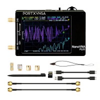 Upgraded NanoVNA Plus 50kHz-2.7GHz Portable Handheld Vector Network Analyzer 2.8-inch Touch Screen VNA with 32GB SD Card