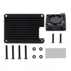 Geekworm C235 12mm Aluminum Alloy Heat Sink Heatsink (with 3010 Fan) for Raspberry Pi CM4 Motherboard