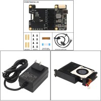 Geekworm X1009 PCIe to 5-Port SATA Expansion Board + H505 Heatsink + DC 12V 5A Adapter (US Plug)