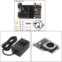Geekworm X1009 PCIe to 5-Port SATA Expansion Board + H500 Heatsink + DC 12V 5A Adapter (US Plug)