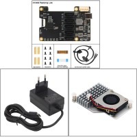 Geekworm X1009 PCIe to 5-Port SATA Expansion Board + H500 Heatsink + DC 12V 5A Adapter (EU Plug)