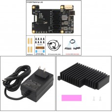 X1009 PCIe to 5-Port SATA Expansion Board + Data Cables + H509 Passive Heatsink + Adapter (US Plug)