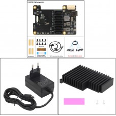 X1009 PCIe to 5-Port SATA Expansion Board + Data Cables + H509 Passive Heatsink + Adapter (EU Plug)