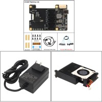 Geekworm X1009 PCIe to 5-Port SATA Expansion Board + Data Cables + H505 Heatsink + Adapter (US Plug)