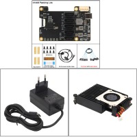 Geekworm X1009 PCIe to 5-Port SATA Expansion Board + Data Cables + H505 Heatsink + Adapter (EU Plug)
