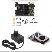 Geekworm X1009 PCIe to 5-Port SATA Expansion Board + Data Cables + H500 Heatsink + Adapter (EU Plug)