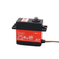NANGU NG5020 25KG 270-Degree Servo Motor Robotic Arm Servo (Red) with Hardened Aluminum Alloy Gears