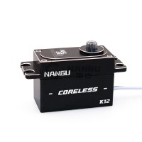 NANGU K12 12KG Servo Standard Servo Motor (90° Waterproof Version) with Coreless Motor for RC Cars