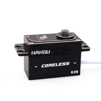 NANGU K20 20KG Servo Standard Servo Motor (180° Waterproof Version) with Coreless Motor for RC Cars