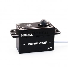 NANGU K20 20KG Servo Standard Servo Motor (180° Waterproof Version) with Coreless Motor for RC Cars