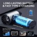 Silvery L7 Portable Aluminum Alloy Violent Turbo Fan Type-C Charging 90000RPM 45m/s High Speed Brushless Motor