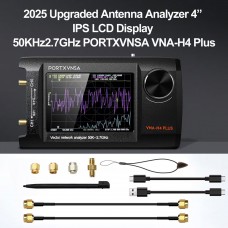 VNA-H4 Plus 50kHz-2.7GHz Portable Handheld Vector Network Antenna Analyzer with 4-inch IPS LCD